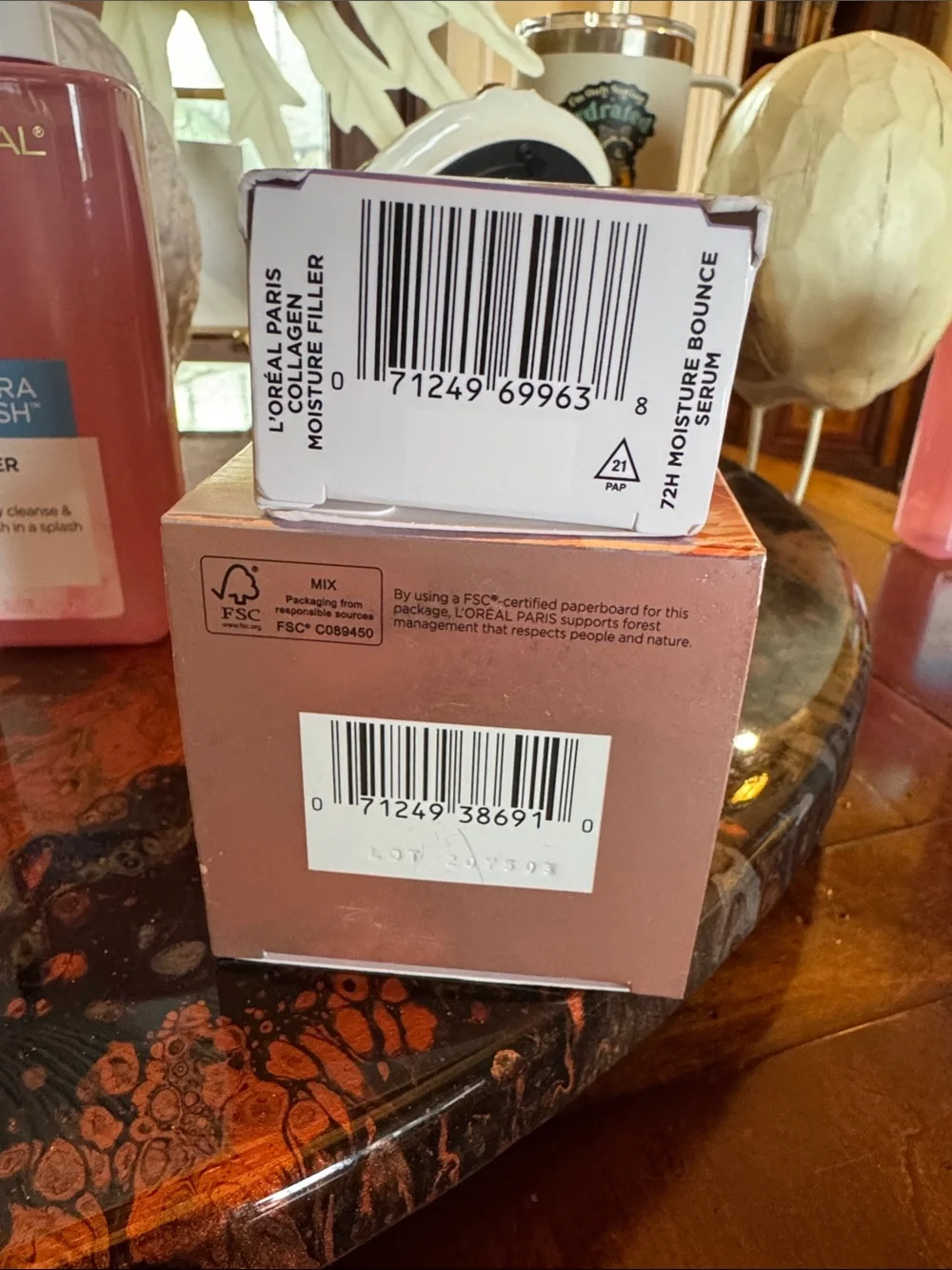 L'Oreal Serum, Moisturizer & Toner skincare set